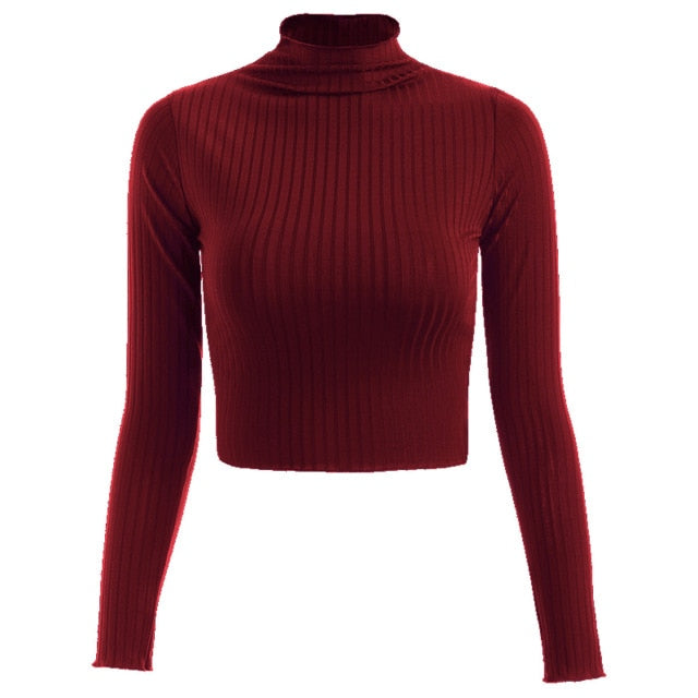 Knitted turtleneck T-Shirt